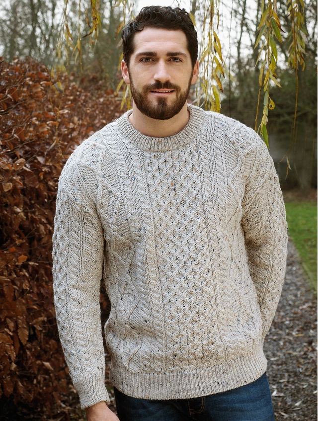 Tröja med rund hals i 100 % ren nyull - Unisex