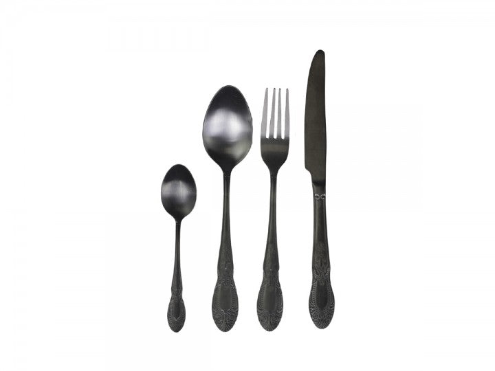 Bestick med dekor - Antique Coal