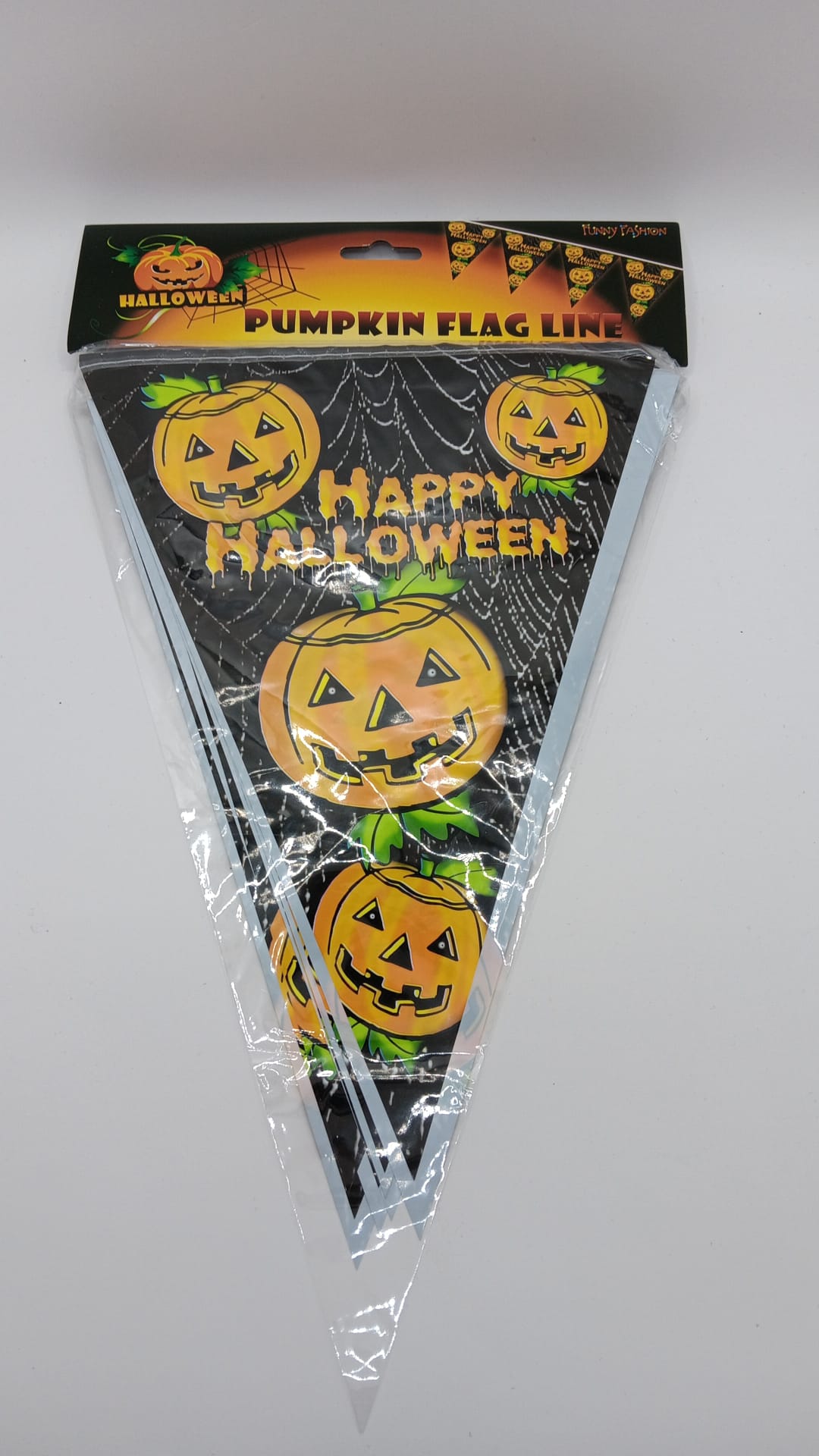 Halloween-Girlang med 10 Vimplar