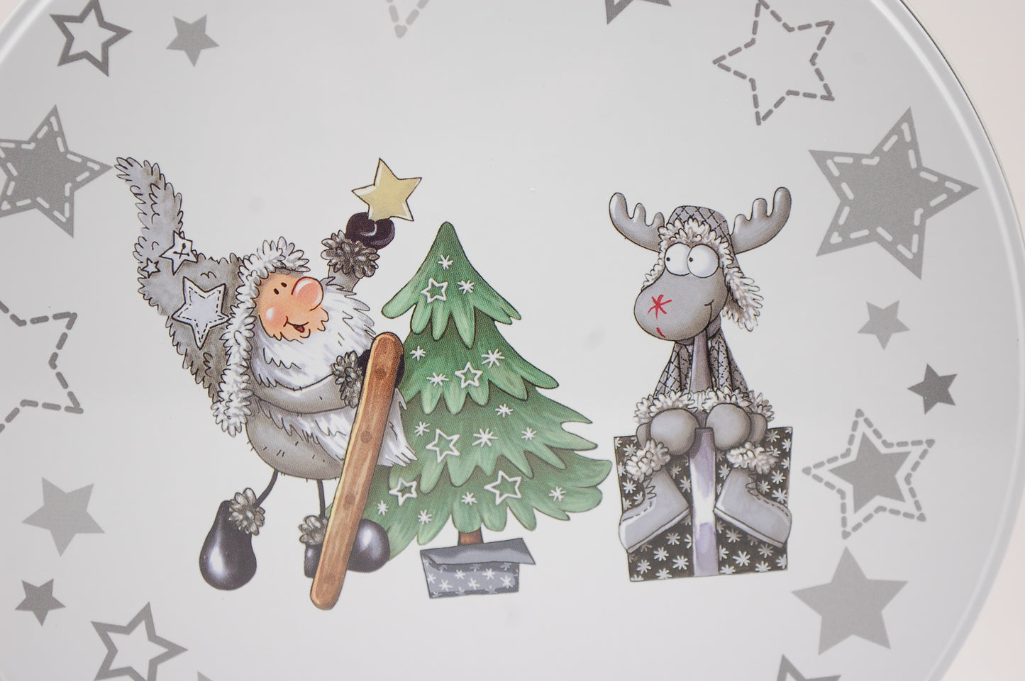 Kakburk - Tomte och Älg - Stor