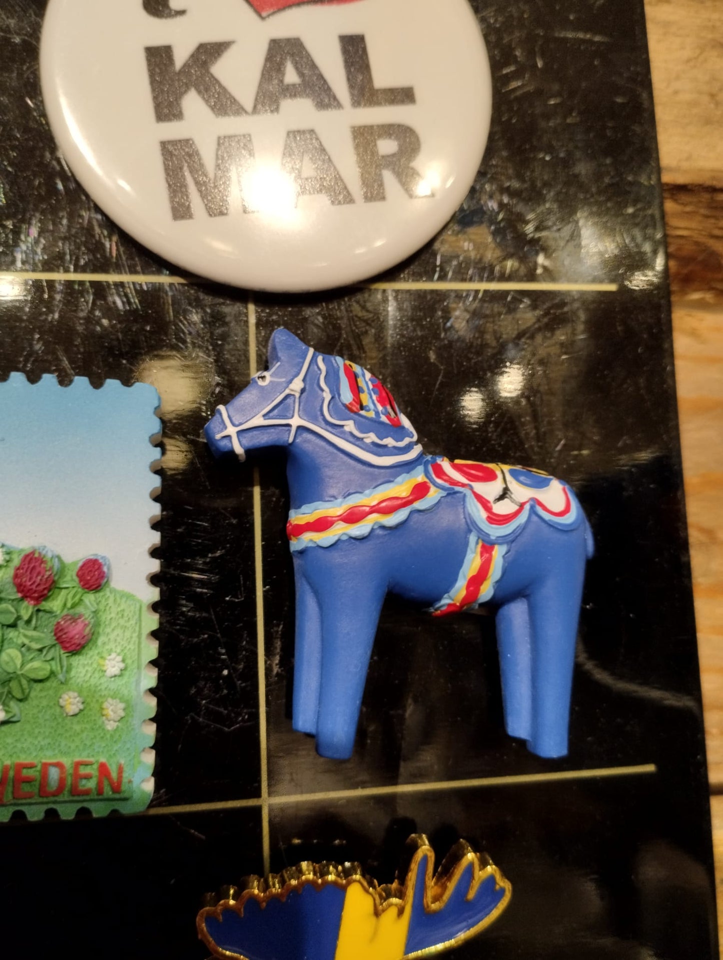 Magnet Dala Hest - Håndmalet - Souvenir