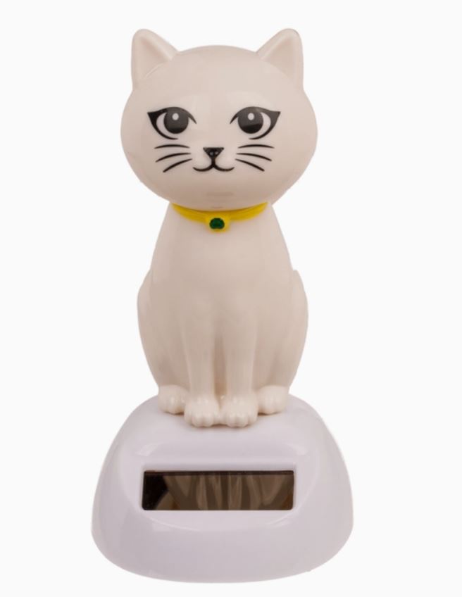 Solcellsfigur, Katt, ca. 10 cm