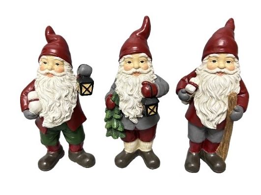 Tomte med paket - 14cm