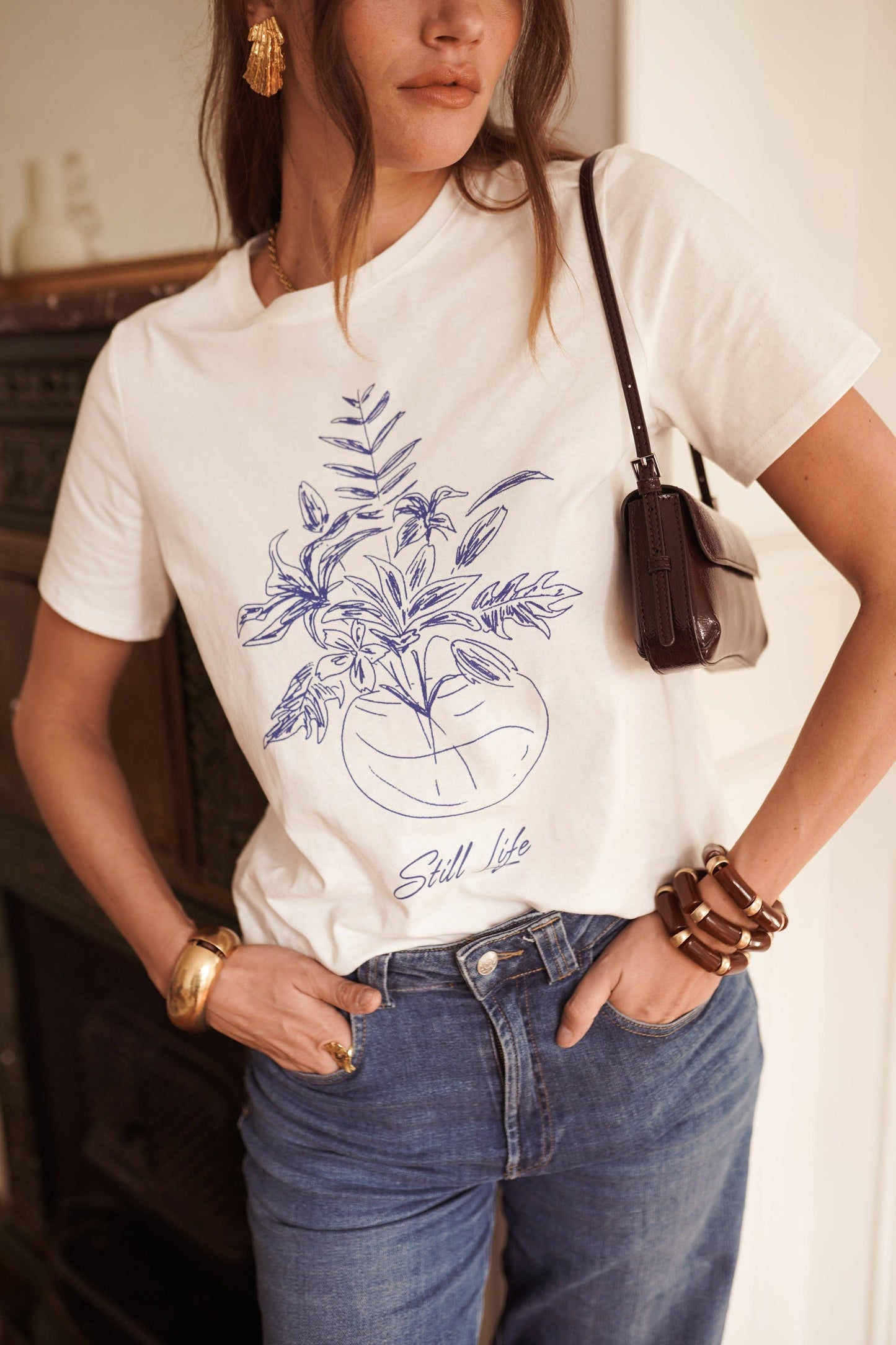 T-Shirt Selma - 100% bomull : Vit