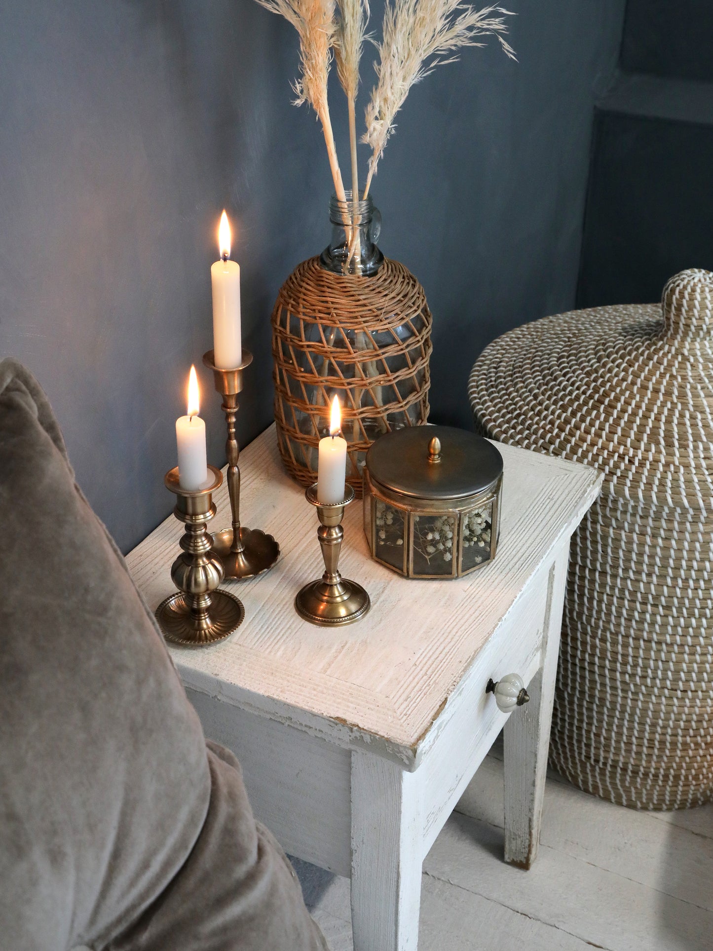 Nattduksbord med låda - Chic Antique - Shabby Chic
