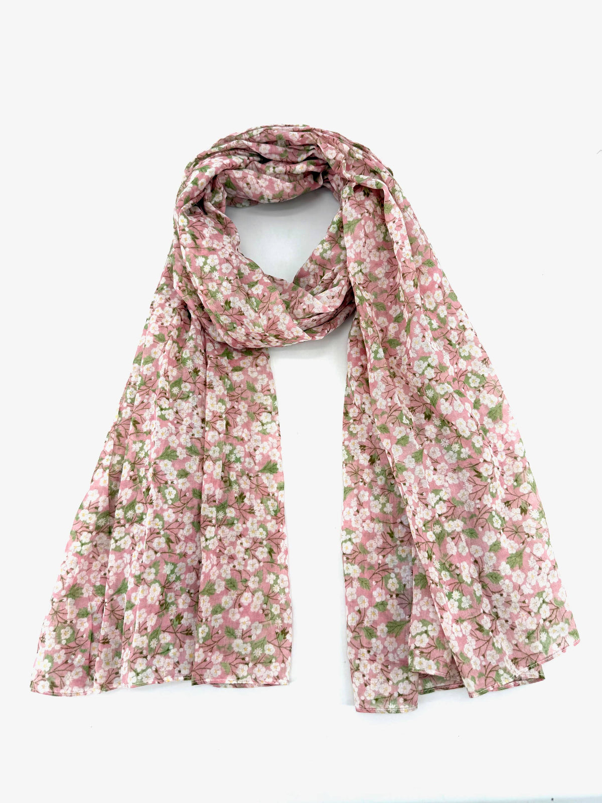 Sjal liberty 100% indisk bomull - Rosa