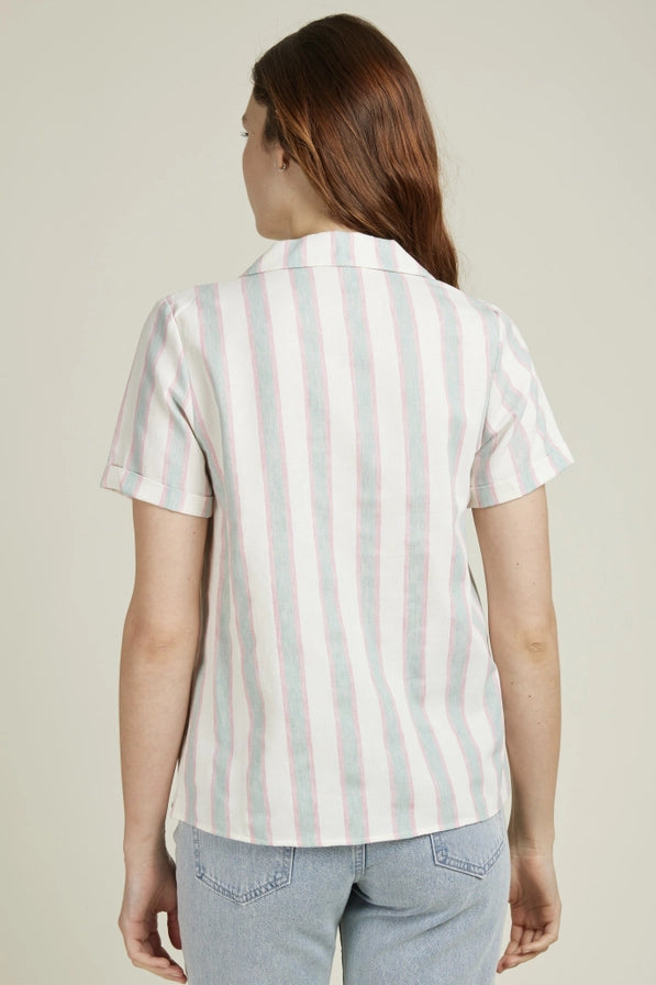 CASIMIR – randig blus - Linne