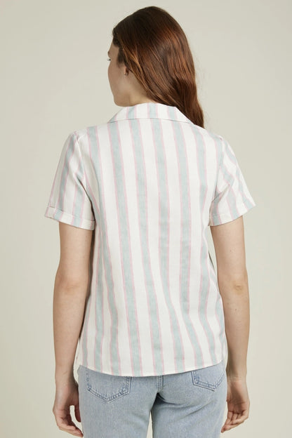 CASIMIR – randig blus - Linne