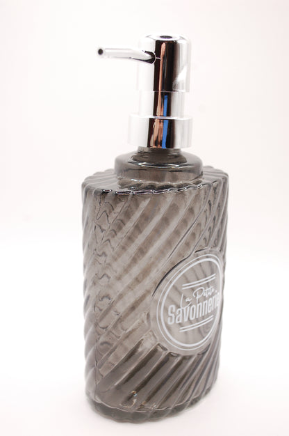 Tvålpump - Tvåldispenser i Glas - Grå