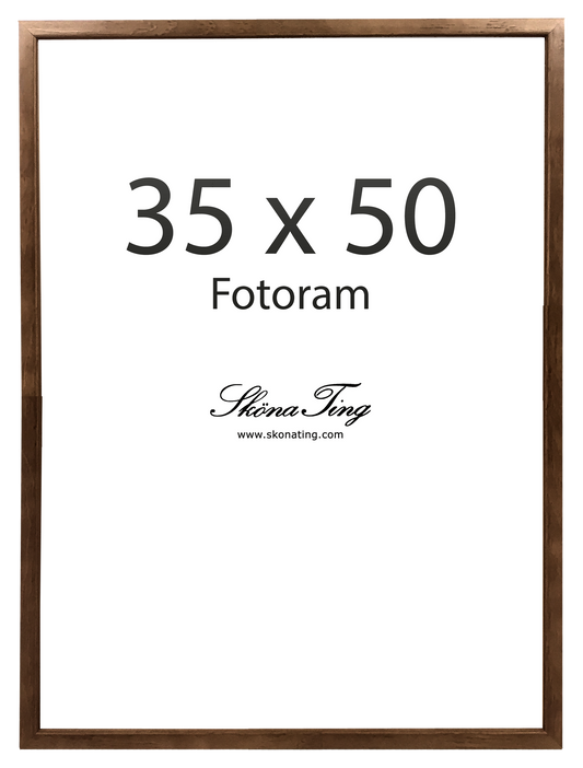 Træramme 35x50 - Valnøddefarvet - Fotoramme
