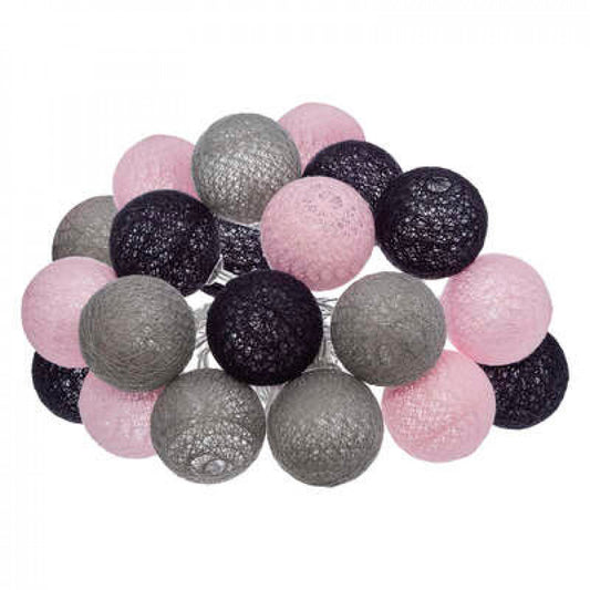 Girlang med Bollar - LED - med 20 kulor