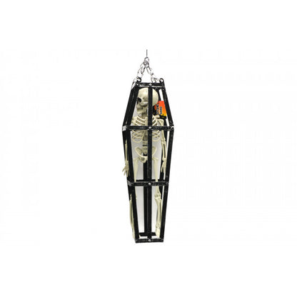 Halloween Skelett i Bur , 50x13 cm