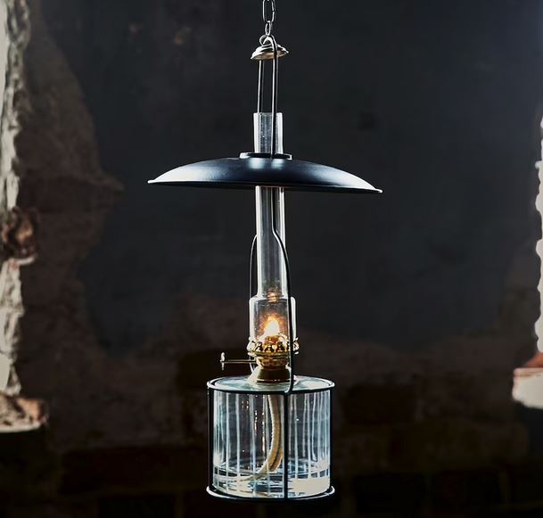 Hängare till Fotogenlampa - Svart/Mässing