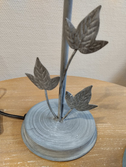 Lampfot Löv - Grå - 28cm