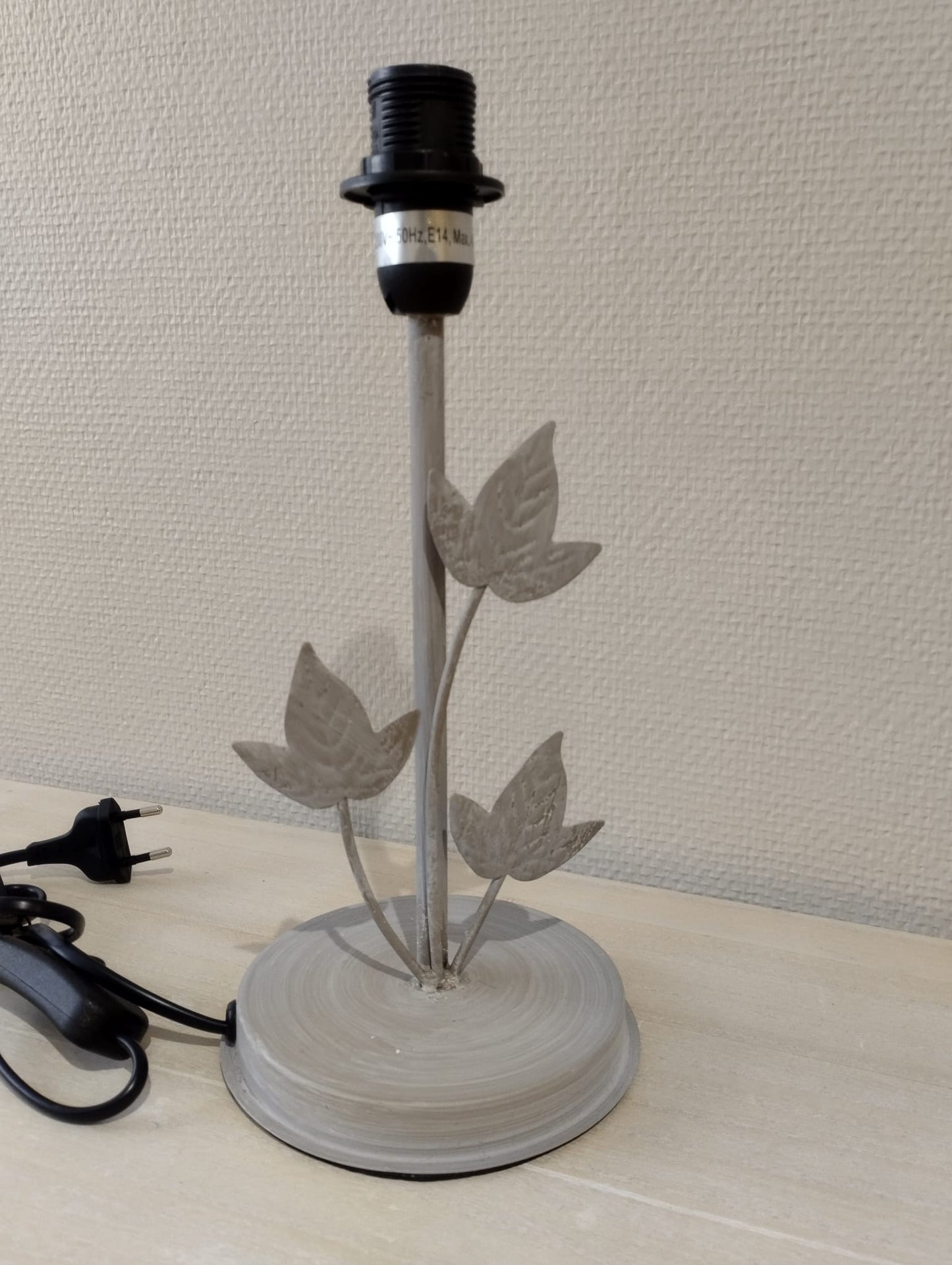 Lampfot Löv Beige - 28cm