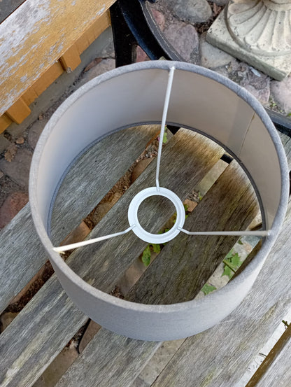 Lampskärm - grå- dia 25,5cm