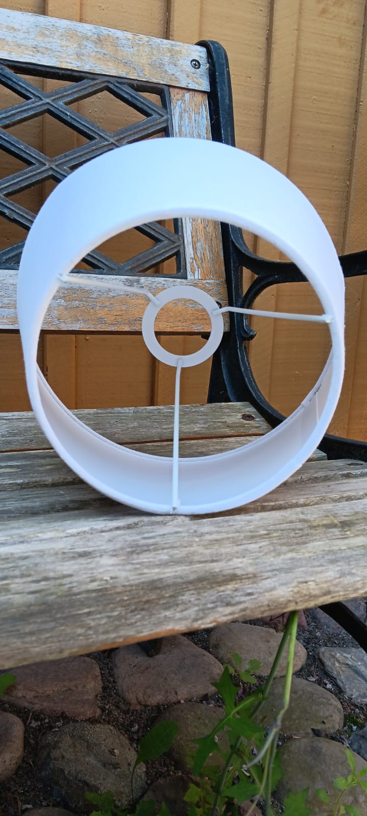Stor lampskärm - vit - dia 25,5cm