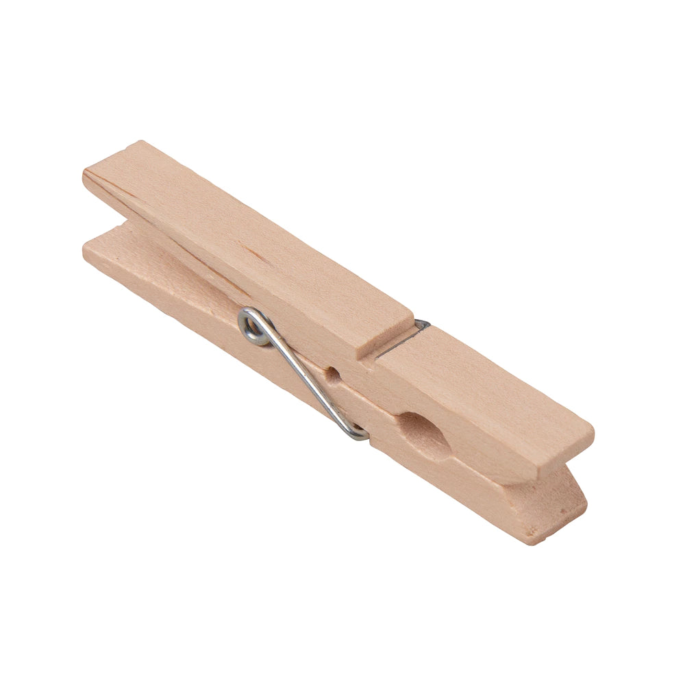 Klädnypor i trä, 24 styck - 72 mm
