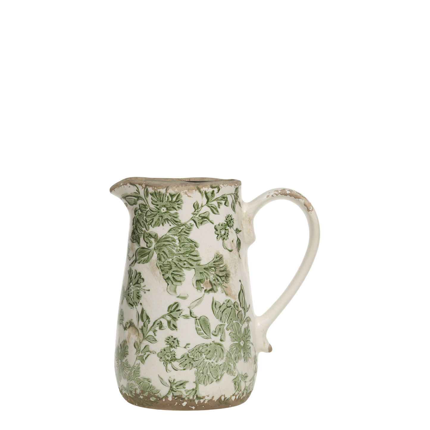 Sanremo Vattenkanna - H 18cm - Vit/grön - 1 Liter