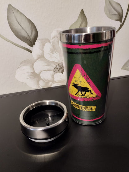 Termokrus "Moose Warning Sweden" - Souvenir