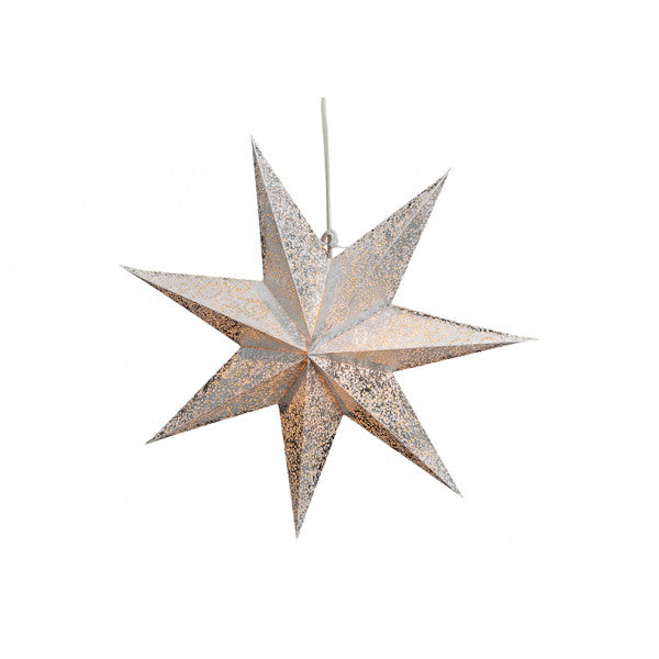 Adventsstjerne - Sølv - 45cm