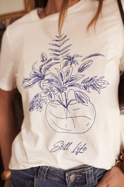 T-Shirt Selma - 100% bomull : Vit