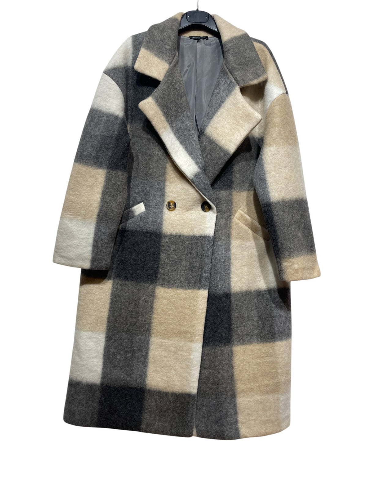 Elegant ullkappa i beige - ONE SIZE