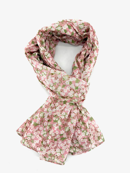 Sjal liberty 100% indisk bomull - Rosa