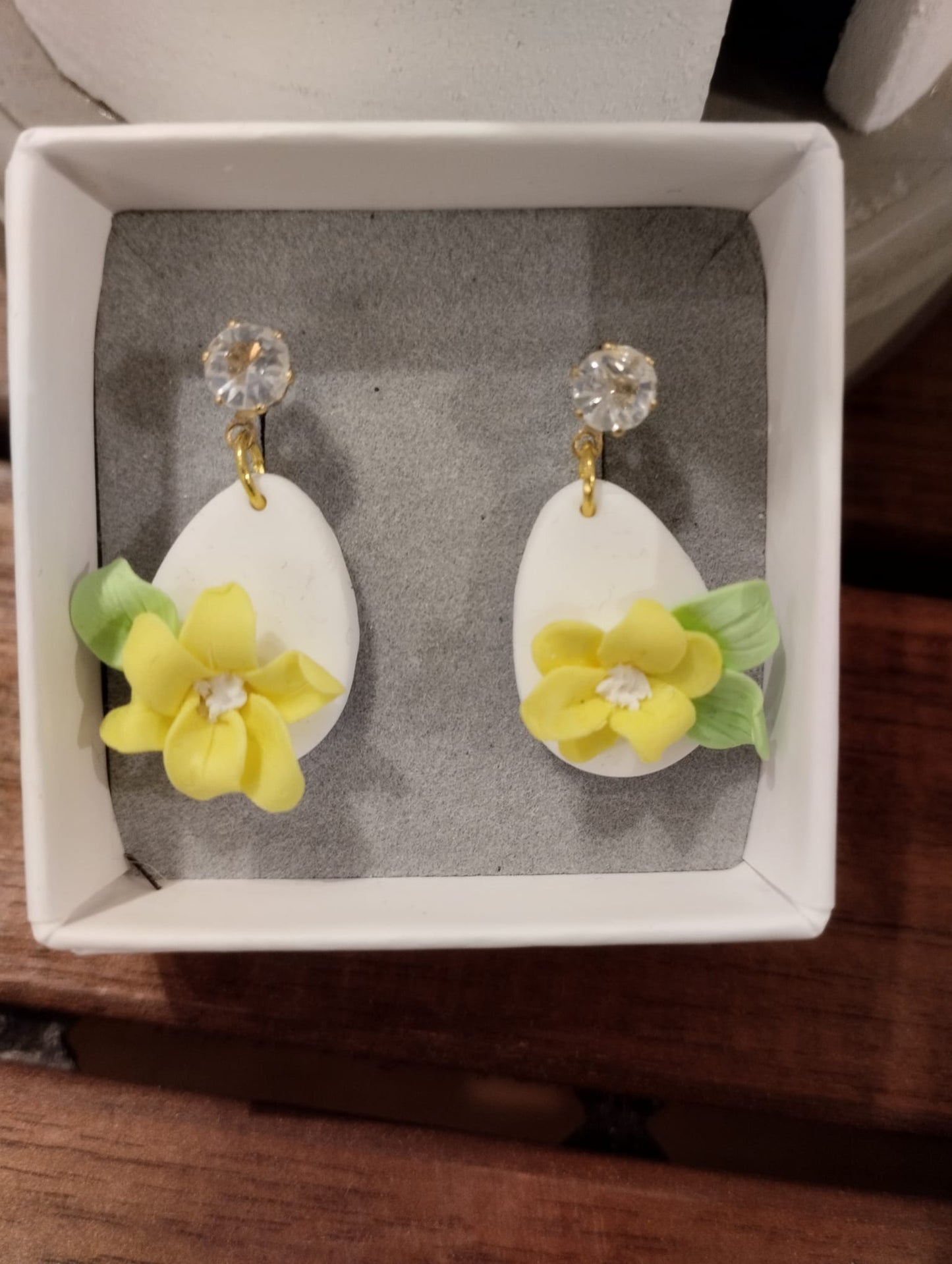 Örhänge Gul Blomma Vemod Design