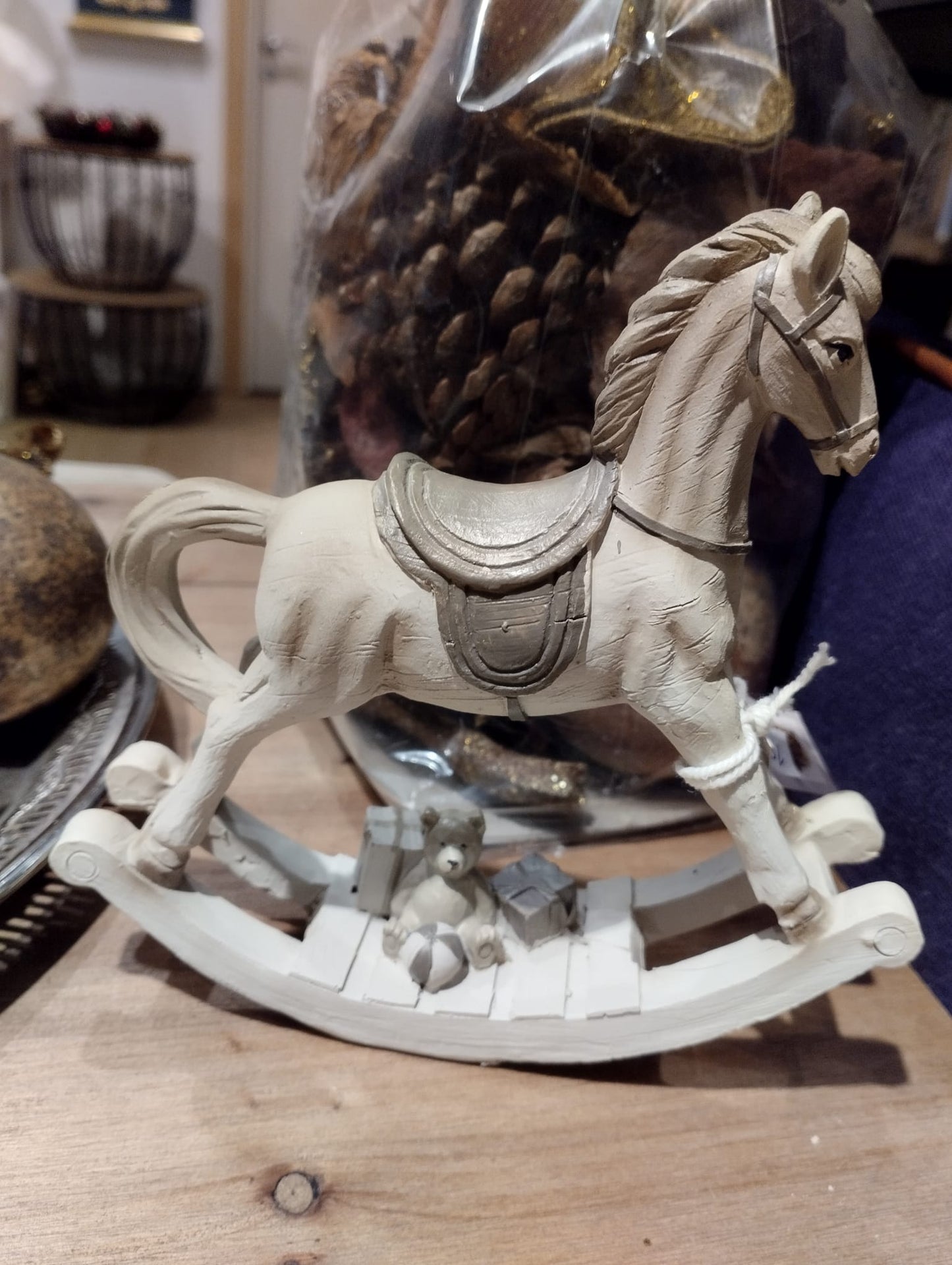 Gunghäst Nostalgi  - 15cm - Juldekoration
