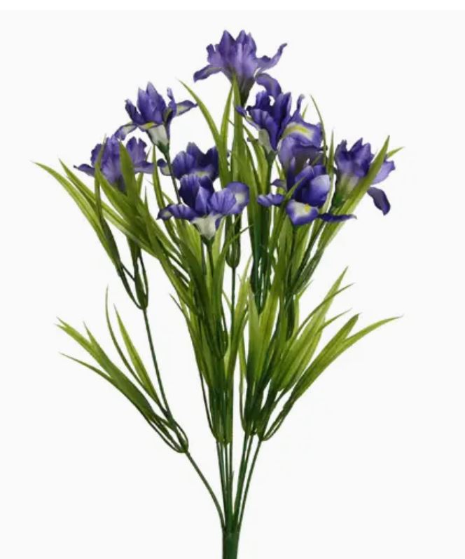 Iris - Irisbukett - Irisblommor - 47cm