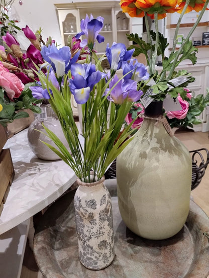 Iris - Irisbukett - Irisblommor - 47cm