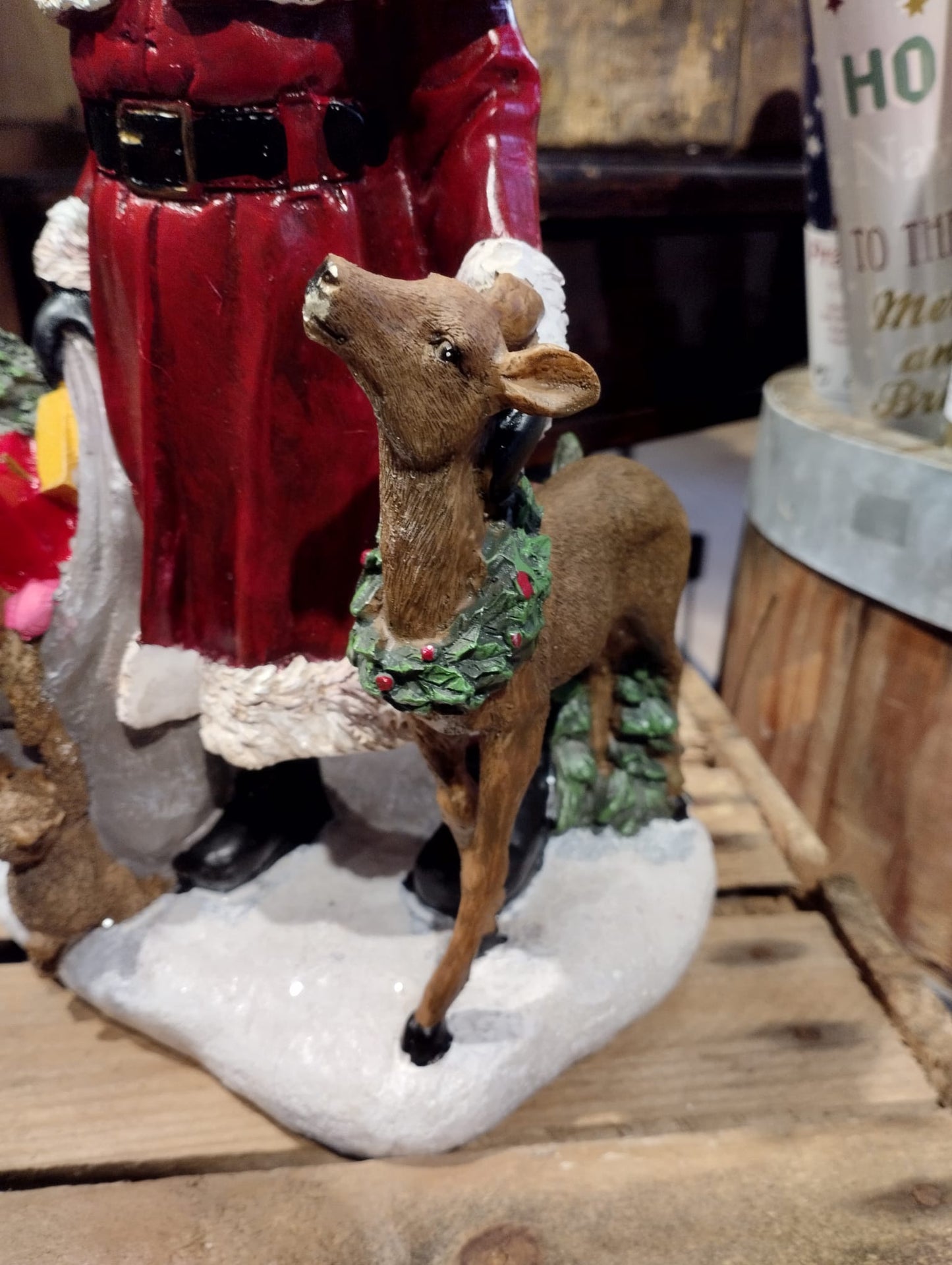 Jultomte med Rådjur - Tomte - 29cm