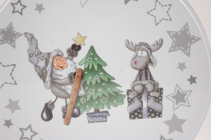Kakburk - Tomte och Älg - Stor