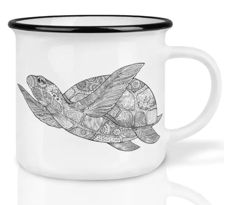 Keramikmugg - Design: LIGARTI - Motiv: Sköldpadda