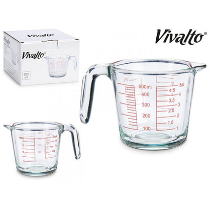 Måttkanna / Mätbägare i glas - 500 ml