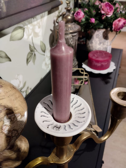 Ljusmanschett Colette - Vit - Shabby Chic