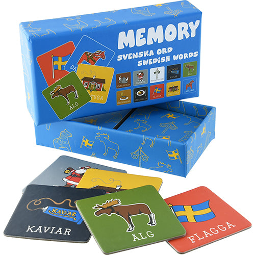 Memoryspel Svenska Ord - 13,5 cm