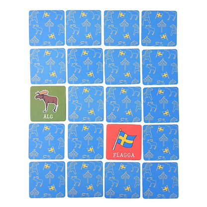Memoryspel Svenska Ord - 13,5 cm