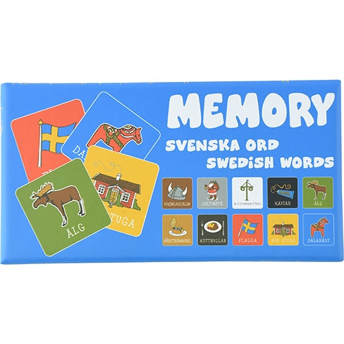 Memoryspel Svenska Ord - 13,5 cm