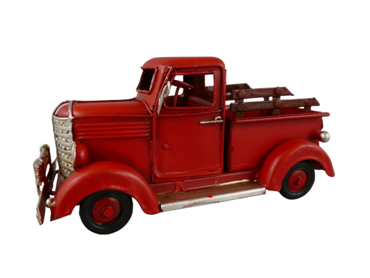 Modellbil Pickup Billy - 17 cm - Plåt - Röd