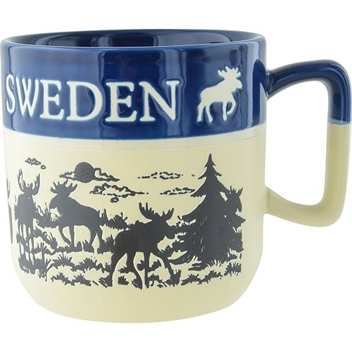 Blå Keramikmugg Sweden - Souvenir - Keramik