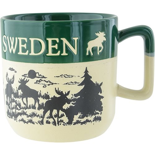Grön Keramikmugg Sweden - Souvenir - Keramik