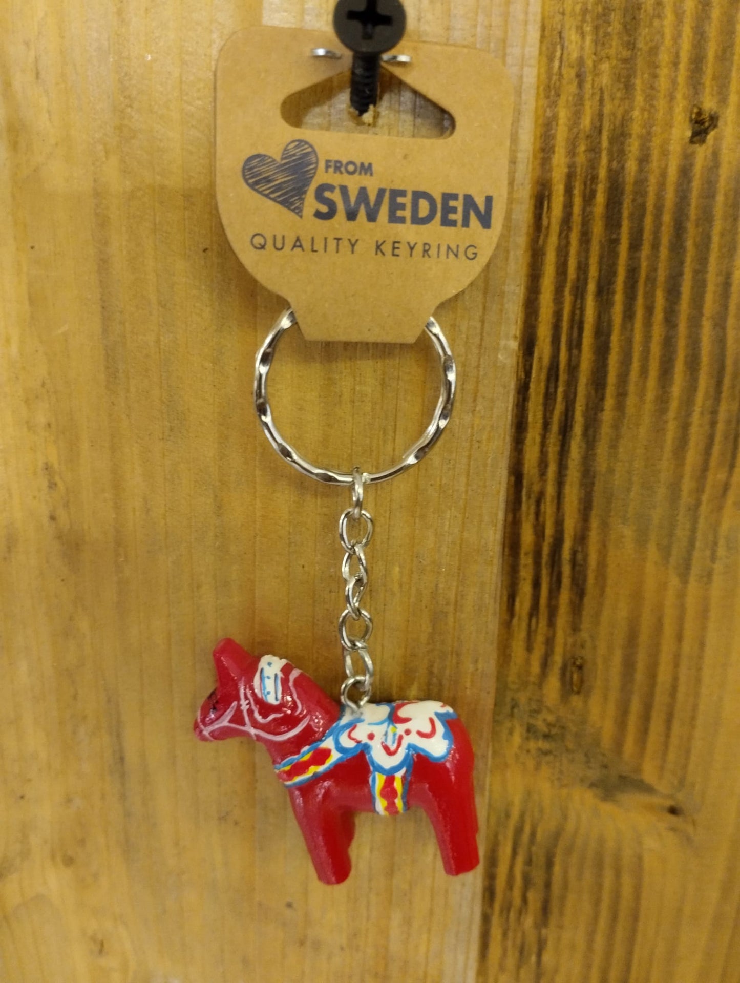 Nyckelring Dalahäst Röd