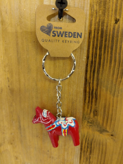 Nyckelring Dalahäst Röd