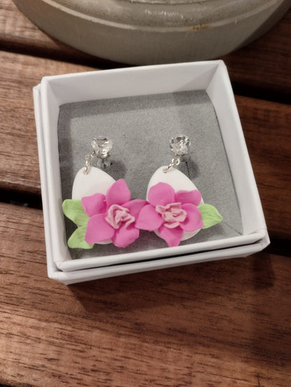 Örhänge Rosa Blomma Vemod Design
