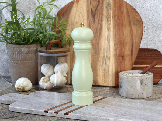 Saltkvarn - Pepparkvarn - Ljusgrön - H 20cm