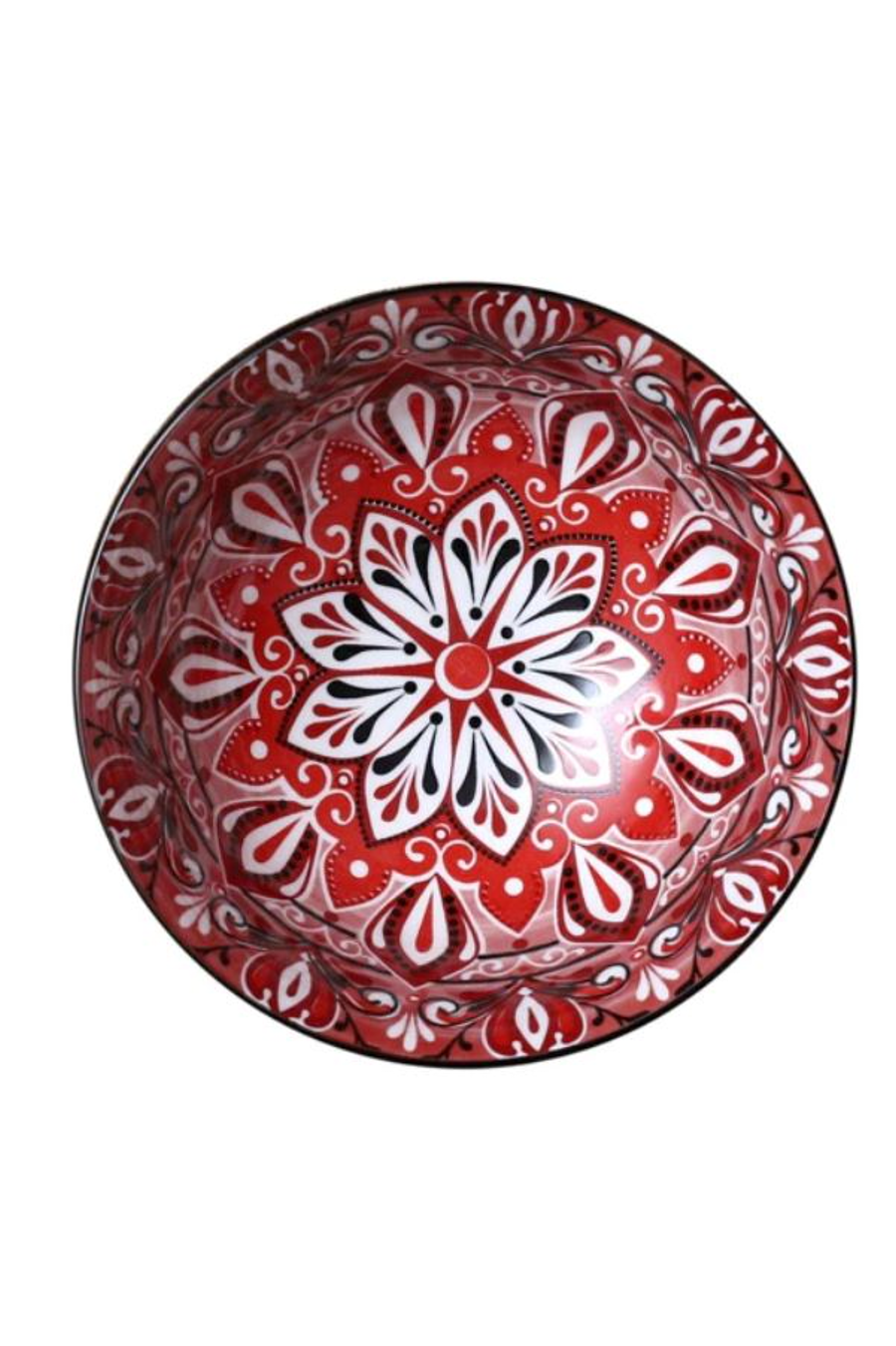 Skål - Saladsskål Jaipur - Röd - 21 cm
