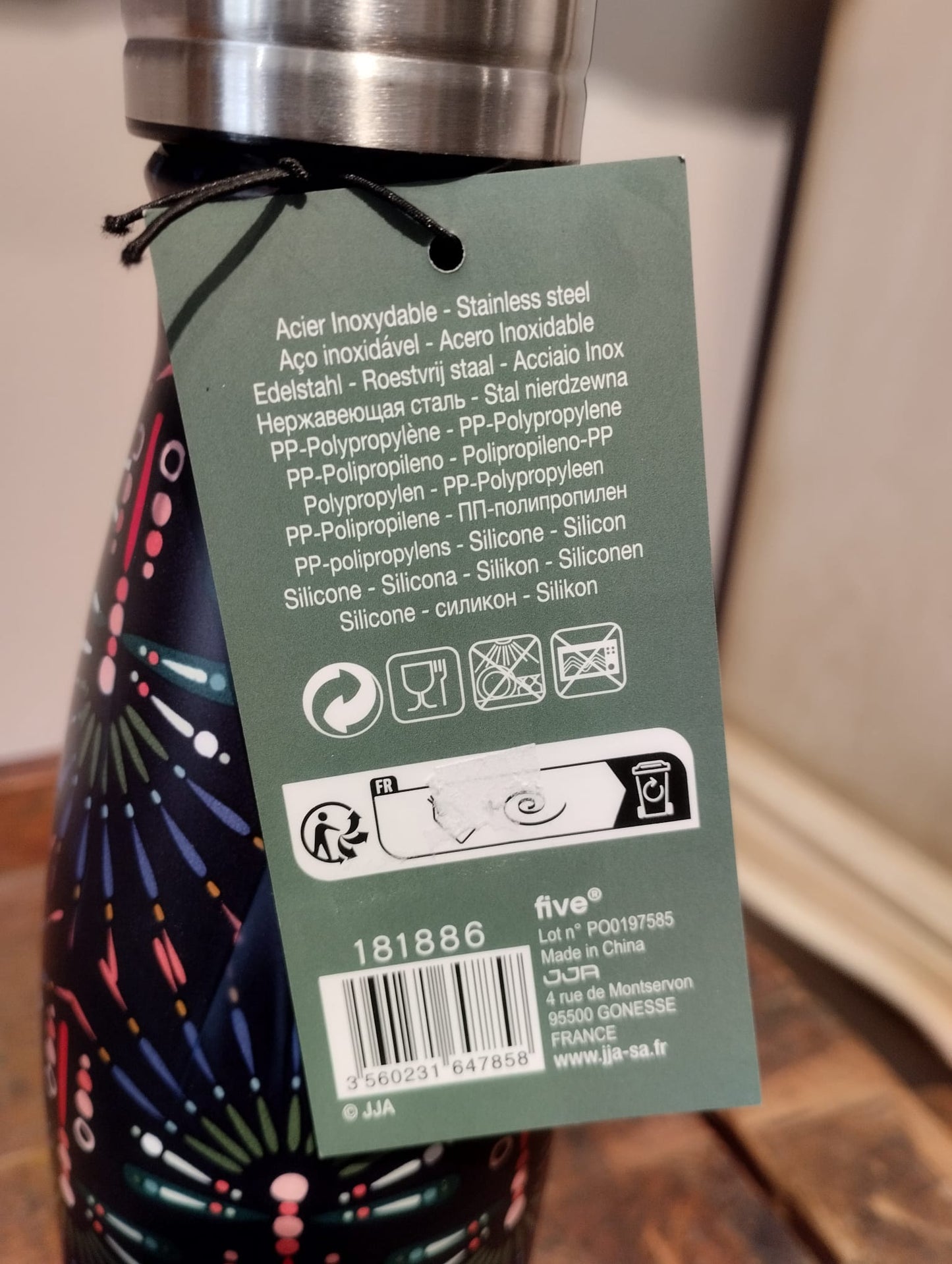 Termosflaska 0,5L - Röd - Rostfritt stål