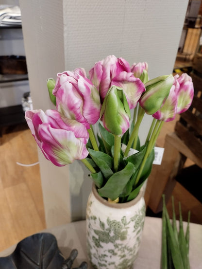 Konstgjorda Papegojtulpaner – Bukett om 5 - 48 cm